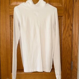Athleta White Performance Hooded Pullover
